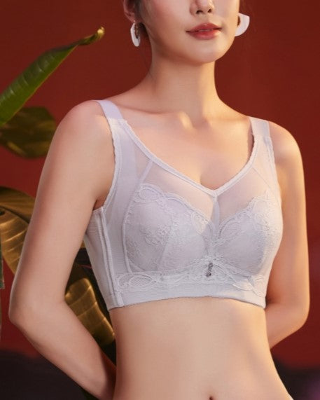 Front view of yellow everyday seamless wireless contour bra with lightweight comfort design