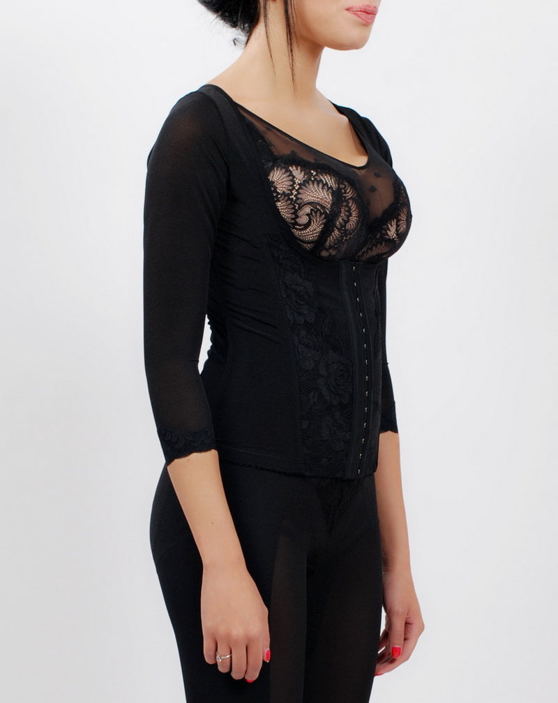 Lace Waist Cincher Corset Shapewear - Tummy Control Vest | Bradoria