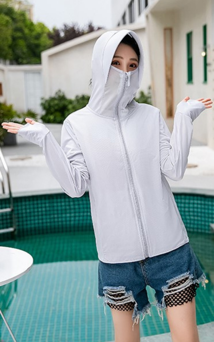 Lightweight Sun Protection with Mesh Mask Jacket #71688