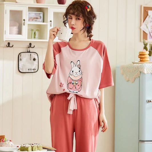 Comfy Bunny Print Pajamas #5515