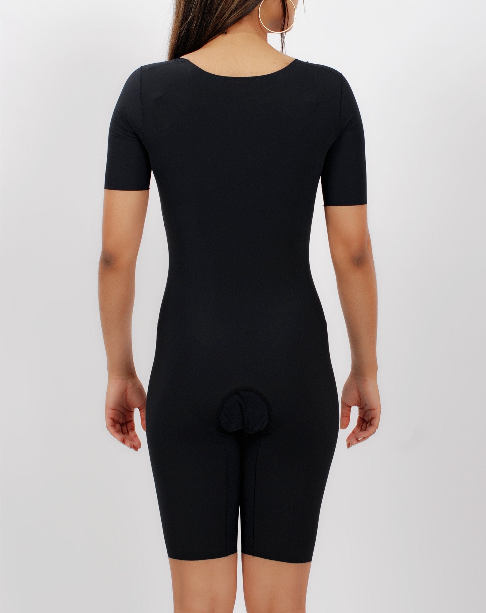 Front view of beige Intelligent Curve classic body shaper shapewear with breathable Italian fabric