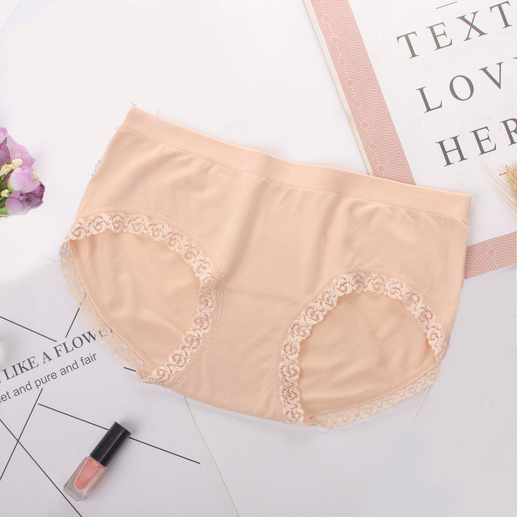 Delicate Rose Lace Panties for Women with Seamless Cut Underwear - Every Day Wear Panty #3141