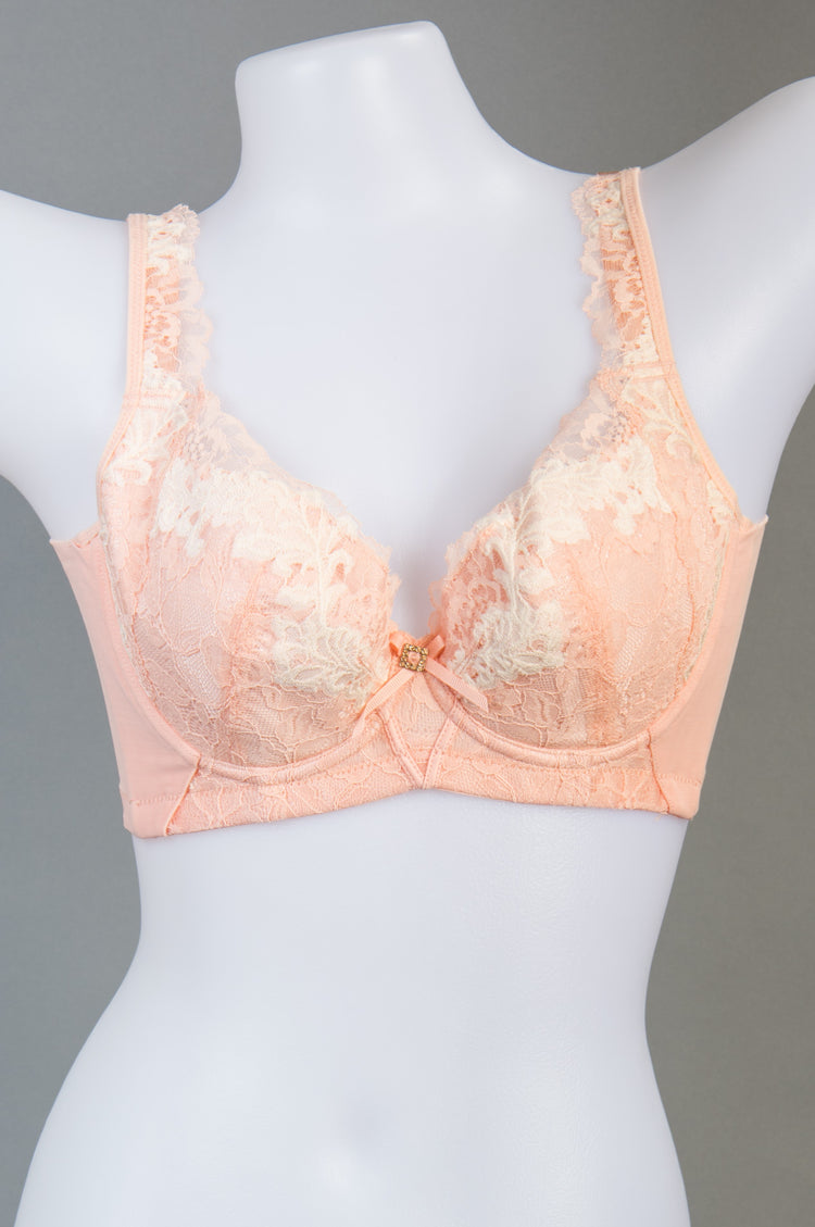 Push Up Lace Bra for Women - Traditional Wireless Full Coverage Wear #11368