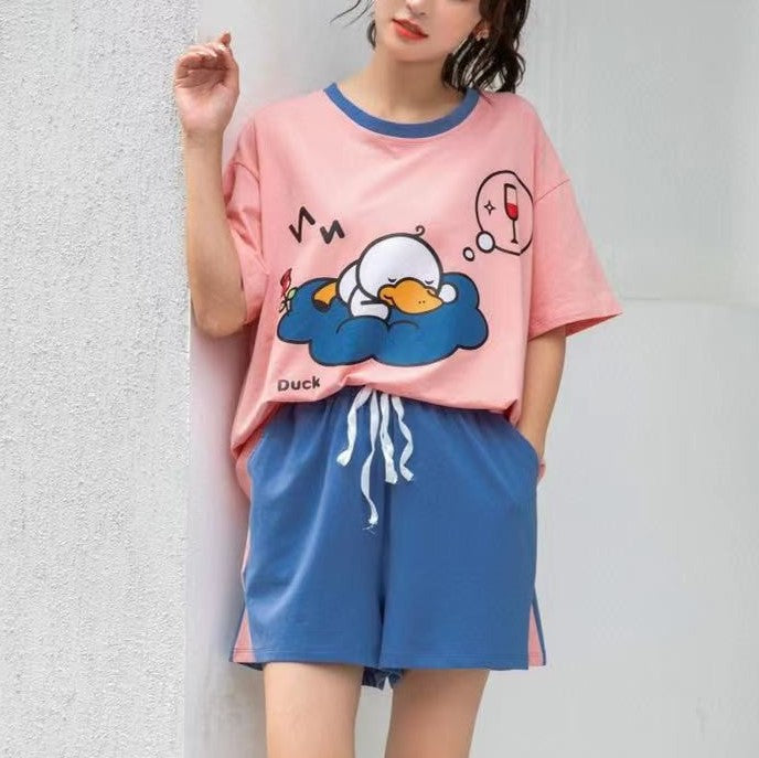 Ducky Dreams Oversized Colorful Pajamas #72175